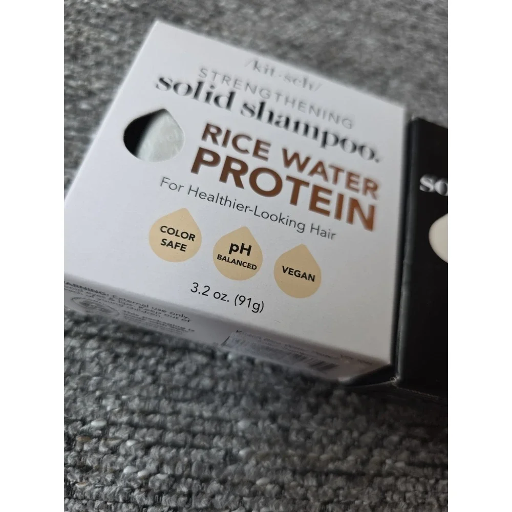 Kitsch Solid Shampoo & Conditioner Rice Water Protein White Tea & Mandarin